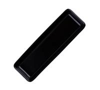 Hemobllo Plato de Sushi de Cerámica Negro para Aperitivos y Snacks, Bandeja Alargada para Mesas en Casa y Establecimientos