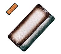 Hemobllo Platos de Cerámica para Sushi Estilo Japonés Bandeja Rectangular de 10 Pulgadas Color Verde Oscuro y Marrón Set de 2 Piezas para Servir Sashimi y Alimentos Hogar y Restaurantes