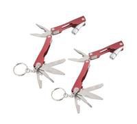 Hemobllo Plegable de Acero Inoxidable 2 Piezas con Linterna Led, Alicates Multifunción para Camping y Emergencias al Aire Libre, Compacta y Portátil para Reparaciones y Uso en Vehículos