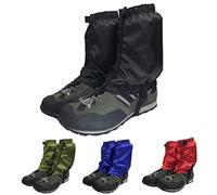 Hemobllo Polainas Impermeables para Senderismo y Gaiters Ajustables de Tobillo para Actividades Verde Oscuro