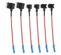 Hemobllo Portafusibles Mini 6 Piezas de Cobre Adaptador Fusibles para Automóvil Kit de Protección de Compatible Camiones y Botes Instalación