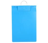 Hemobllo Portapapeles A4 que Previene Pérdidas con Gancho Colgante y Tapa Abatible Plástico Azul Portátil para Documentos y Órdenes de Infusión en Clínicas y Escuelas de Enfermería