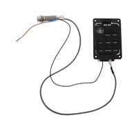 Hemobllo Preamplificador Activo para Guitarra Acústica Negro con Ecualizador Multibanda, Pastilla Piezoeléctrica Integrada, Control de Volumen y Afinador para Actualización de Guitarra