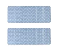 Hemobllo Protector contra Salpicaduras de Aceite Resistente al Calor Fácil de Limpiar de Aluminio 2 Placas Plegables para Cocina Gas para Fogones Portátiles