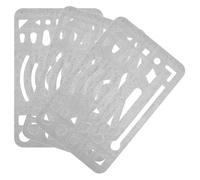 Hemobllo Protector de Borrado de Acero Inoxidable 3 Piezas Plantilla para Dibujo Borrador Borrado Herramienta Portátil para Artistas y Diseño Técnico