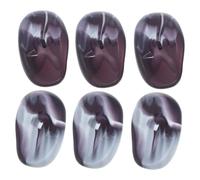 Hemobllo Protector de Orejas de Silicona para Teñir el Cabello 3 Pares Negro Morado Orejeras para Peluquería y Uso Doméstico Protectores Ajustables contra Tintura y Agua