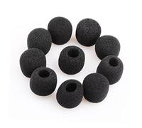 Hemobllo Protector de Parabrisas para Estudios de Grabación Espuma de Alta Densidad Negra, 10 Piezas Protección contra Viento y Saliva para Micrófono Lavalier
