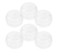 Hemobllo Protectores para Perillas de Estufa de Gas Transparentes 6 Piezas Funda Resistente al Calor para Cocina Segura Cubiertas Protectoras Antisalpicaduras para Estufas Domésticas