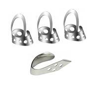 Hemobllo Púas Ajustables De Acero Inoxidable Para Dedo Pulgar y Índice, 4 Unidades Para Guitarra, Banjo y Ukelele, Accesorios Profesionales Para Instrumentos De Cuerda