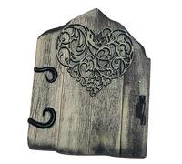 Hemobllo Puerta de de Madera Miniatura para Jardín Decoración de Puerta para Casa de Muñecas de Duendes y Hadas Decoración de Jardín con Detalles Realistas