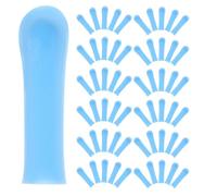 Hemobllo Puntas de Silicona para Limpieza de Oídos 150 Unidades Cabezales Azules Flexibles de 12X35 MM para Removedor de Cerumen Accesorios de Repuesto Suaves para Cuidado Auditivo Casa