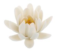 Hemobllo Quemador de Incienso Cerámico Pequeño Forma de Flor de Loto de Color Claro y Centro Amarillo, Difusor de Aroma para Aromaterapia y Decoración Zen en Hogar, Oficina y Sala