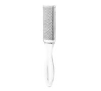 Hemobllo Raspador de Piel del Pie de Acero Inoxidable Diseño de Doble Cara para Eliminar Callos y Piel Muerta, Mango Ergonómico Adecuado para Uso en Salón Casa