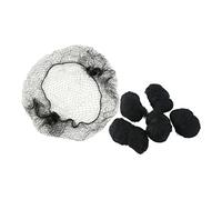 Hemobllo Redecillas Cabello Invisibles Negras, 100 Piezas, Malla Elástica Fina, para Moños y Pelucas, Aptas para Profesionales de Peluquería y Uso Diario, sin Borde Visible