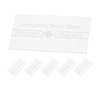 Hemobllo Reemplazo de Vidrio de Alta Transparencia para Alarma contra Incendios, 6 Piezas de Vidrio Resistente para Cubiertas de Interruptores en Puntos de Llamada Manual