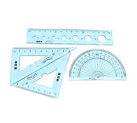 Hemobllo Regla Flexible 15cm Azul Transparente 4 Piezas Herramienta De Medición para Estudiantes Adecuado para Geometría y Dibujo Escolar