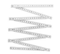 Hemobllo Regla Plegable de Plástico 2 Metros, Herramienta de Medición Resistente al Agua, Ángulos Bloqueables 90° para Carpinteros, Medición Precisa y Uso en Entornos Húmedos