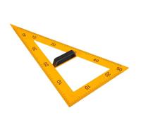 Hemobllo Regla Triangular Magnética de 40 CM Amarilla para Enseñanza Escuadra Didáctica de Plástico Resistente con Mango Desmontable Herramienta Multifuncional para Dibujo y Geometría