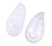 Hemobllo Reglas para Cortar Tela 2 Piezas Multifuncionales para Costura y Patronaje Reglas de Patchwork de Curva para Confección de Ropa y Mangas Herramientas Ligeras y Portátiles para