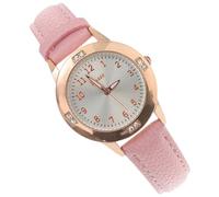 Hemobllo Reloj Analógico Rosa Diseño de Corazón para Niñas y Adolescentes Reloj Luminoso Resistente al Agua para Escuela y Actividades al Aire Libre