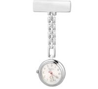 Hemobllo Reloj de Bolsillo para Enfermeras Diseño de Imperdible Seguro, Aleación de Zinc y Acero Inoxidable, Estilo Simple y Resistente para Uso Médico Diario