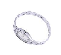Hemobllo Reloj de Cuarzo para Mujer Elegante y Noble Esfera Clara y Correa Plateada, Resistente Obsequio de San Valentín o Año