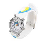 Hemobllo Reloj Infantil con Diseño de Mamífero Marino de Dibujos Animados para Niños, Esfera Clara y Correa Ligera de Acero Inoxidable