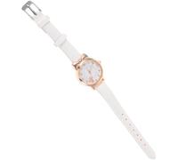 Hemobllo Reloj Luminoso Analógico para Niños Diseño de Orejas de Gato, Esfera Fácil de Leer, Correa Ajustable y Resistente a Golpes, White, Estilo Encantador para Uso Varios Estilos