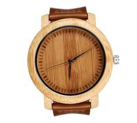 Hemobllo Reloj para Hombre y Cuarzo Bambú de Madera de Pulsera