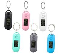 Hemobllo Relojes Digitales Silenciosos para Estudio 6 Colores Pequeños Luz LED Portátil para Estudiantes Examen y Oficina