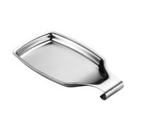 Hemobllo Reposa Cucharas de Acero Inoxidable para Cocina, Soporte de Utensilios con Diseño Curvo, Fácil de Limpiar y Se Puede Colgar en Pared o Puerta