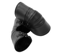 Hemobllo Rodilleras Térmicas de Longitud Media para Motocicleta y Bicicleta Eléctrica, Protección Resistente al Viento Material Pu para Conducción en Invierno