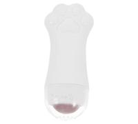Hemobllo Rodillo De Masaje Facial Bolas De Cristal De Cuarzo Rosa Blanco 1 Unidad Compacto Para Cuidado Piel y Masaje Ocular Mujer Herramienta Portátil Apacible Para Uso Diario