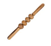 Hemobllo Rodillo de Masaje Muscular de Madera Masajeador Manual Práctico para Aliviar Fatiga Mejorar Circulación y Relajar Cuerpo Ruedas Multifuncional para Brazos Cuello y Piernas