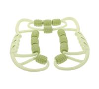 Hemobllo Rodillo de Masaje para Pantorrillas 12 Ruedas, Material Pp, Diseño Ergonómico para Pilates y Yoga, Masajeador Muscular Agarre Cómodo y Fácil Maniobra