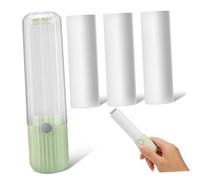 Hemobllo Rodillo Quitapelusas Portátil Mini para Viaje Removedor de Pelo de Mascotas con Adhesivas Reemplazables Ligero y Seguro para Ropa y Muebles Recambio Verde Matcha