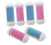 Hemobllo Rodillos de Repuesto para Cuidado Pies 6 Piezas Tamaño Estándar Resistentes al Agua para Removedor Eléctrico de Durezas en Rosa y Azul Uso Personal