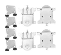 Hemobllo Rodillos para Puerta Corrediza de Armario 44mm, Juego 8 Piezas (4 Superiores 4 Inferiores), Ruedas de Gabinete Resistentes al Desgaste, Soporte de Carga Alto y Movimiento Suave