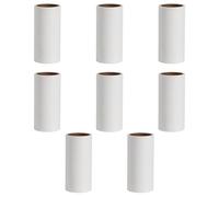 Hemobllo Rollo de Papel Adhesivo para Quitapelos de Ropa, 8 Unidades, Papel de Repuesto para Rodillo Removedor de Vello Pegajoso, Uso Portátil para Limpieza de Pelusa y Pelo en Mascotas