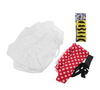 Hemobllo Ropa de Adulto del Príncipe de Dubái Vestimenta Tradicional Árabe Estilo Oriente Medio, Tela y No Tejido, Cómodo, Blanco y Rojo, Pañuelo Árabe Cabeza, para Hombres Adultos,
