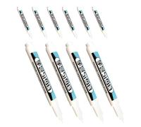 Hemobllo Rotuladores Permanentes Multiusos Tinta Visible Blancos 10 y Cuerpo de Plástico para Construcción y Uso en Diversas Industrias