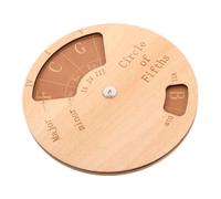 Hemobllo Rueda Auxiliar de Guitarra de Madera para Entrenamiento Musical Círculo de Notas, Herramienta Práctica para Principiantes en Clases y Enseñanza Grupal