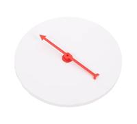 Hemobllo Rueda de Premios DIY de Plástico 19 CM Plato Giratorio de Lotería en Blanco para Fiestas y Aulas Juego Educativo Interactivo Tablero para Escribir Juego de Azar Portátil