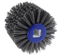 Hemobllo Rueda de Pulido de Fibras de Nylon para Restauración de Puertas y Muebles de Madera Cepillo Abrasivo para Amoladora de Banco Accesorio Duradero para Acabado Satinado y Reparación