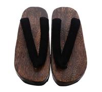 Hemobllo Sandalias de Madera Japonesas Clásicas para Hombre Zuecos con Puntera Redonda Ergonómica Diseño Minimalista para Interiores Calzado Tradicional Kimono Talla