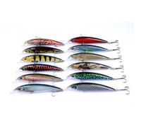 Hemobllo Señuelos y 13.4g de 11cm de Pesca de Plástico Abs Forma de Pez para Atraer Peces y Mejorar el Éxito en Pesca Paquete de 1 Par
