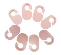 Hemobllo Separadores de Ropa para Armario de Ñiño 1-24 Meses Organizador de Armario Infantil Rosa 8 Piezas de Cartón para Clasificación por Tallas Divisores para Ropa de Recién Nacido y