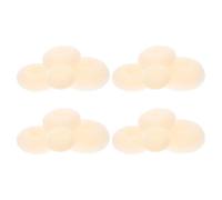 Hemobllo Set de 16 Moldes para Moños Tipo Donut en 4 Tamaños Pequeño Mediano Grande y Extragrande Color Beige Herramienta Reutilizable para Peinados Rápidos y Moños de Bailarina