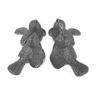 Hemobllo Set de 4 Herramientas de Hierro Forma de Pájaro para Cocinar, Hierro Fundido, Compacto, para Bebidas y Alimentos, para Veganos y Embarazadas, Cocina