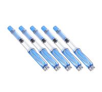 Hemobllo Set de 5 Pinceles de Caligrafía Recargables con Punta Suave y Flexible para Pintura Creativa y Escritura Artística, Pluma Estilográfica de Plástico para Principiantes
